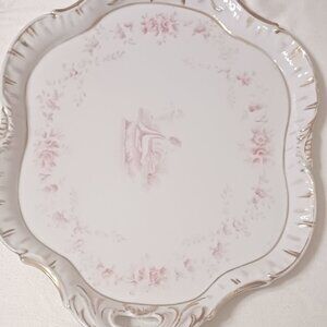 Vintage Andrea Made in Japan (Sadek) Dressing Tray Pink, White & Gold G899-PINK
